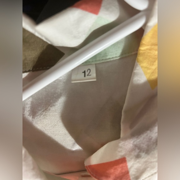 Multicolor Diamond Patterned Dress - Picture 3 of 3